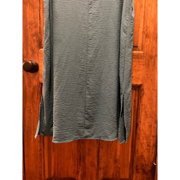 Vamiani Dress Plus Size 2X Green Sleeveless Shift Lightweight V Neck Flowy Casua - Picture 6 of 11